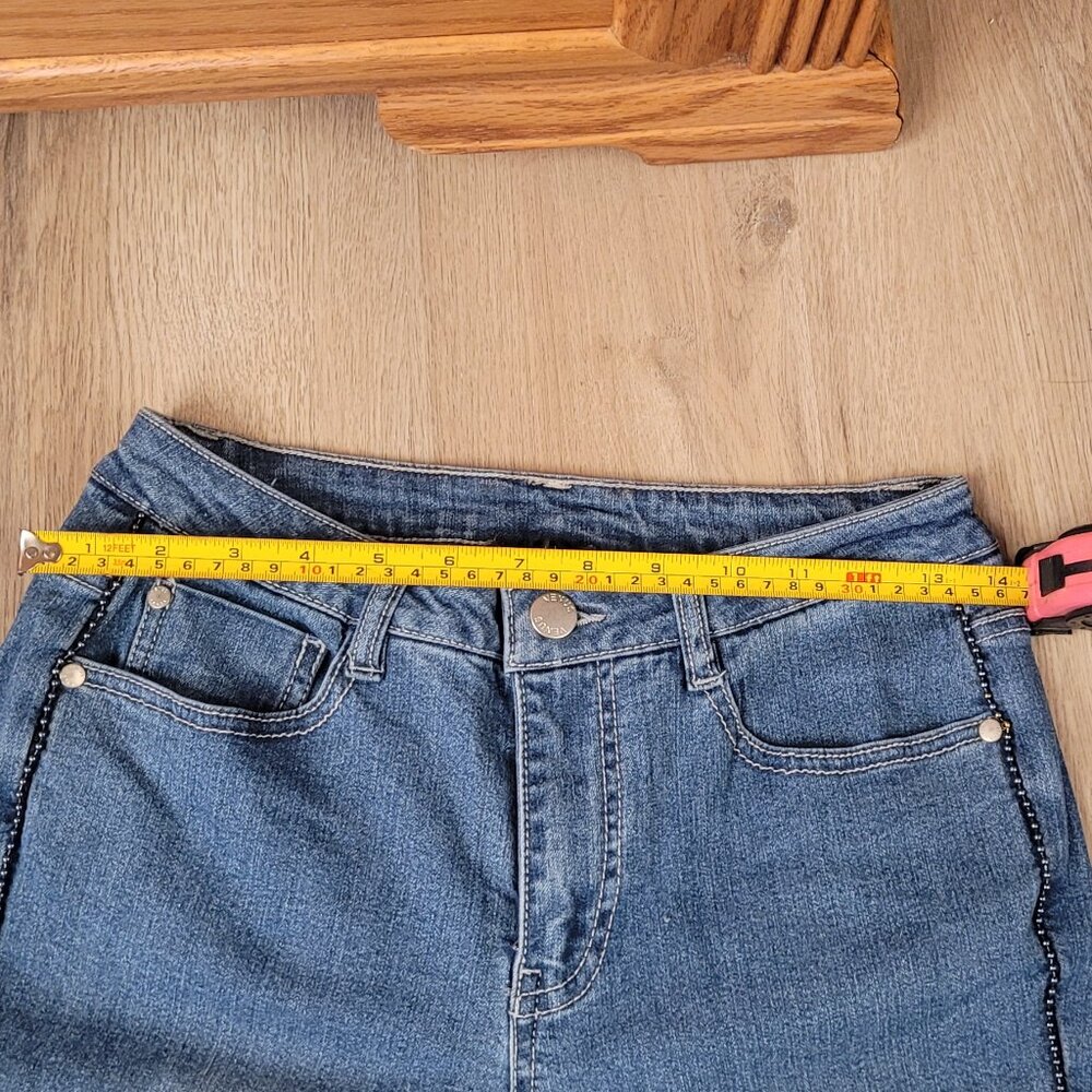 Venus 6 Extreme Flare Medium Wash Jean 9 inch rise NWT - Picture 9 of 11